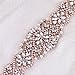 XINFANGXIU Rose Gold Bridal Wedding Dress Sash Belt Applique