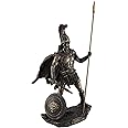 Veronese Design Bronzed Mars Roman God of War Statue with Colored Accents