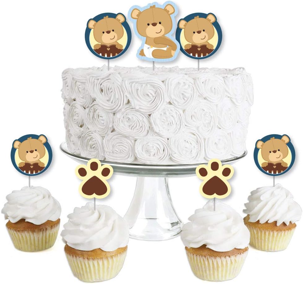 baby boy teddy bear cake