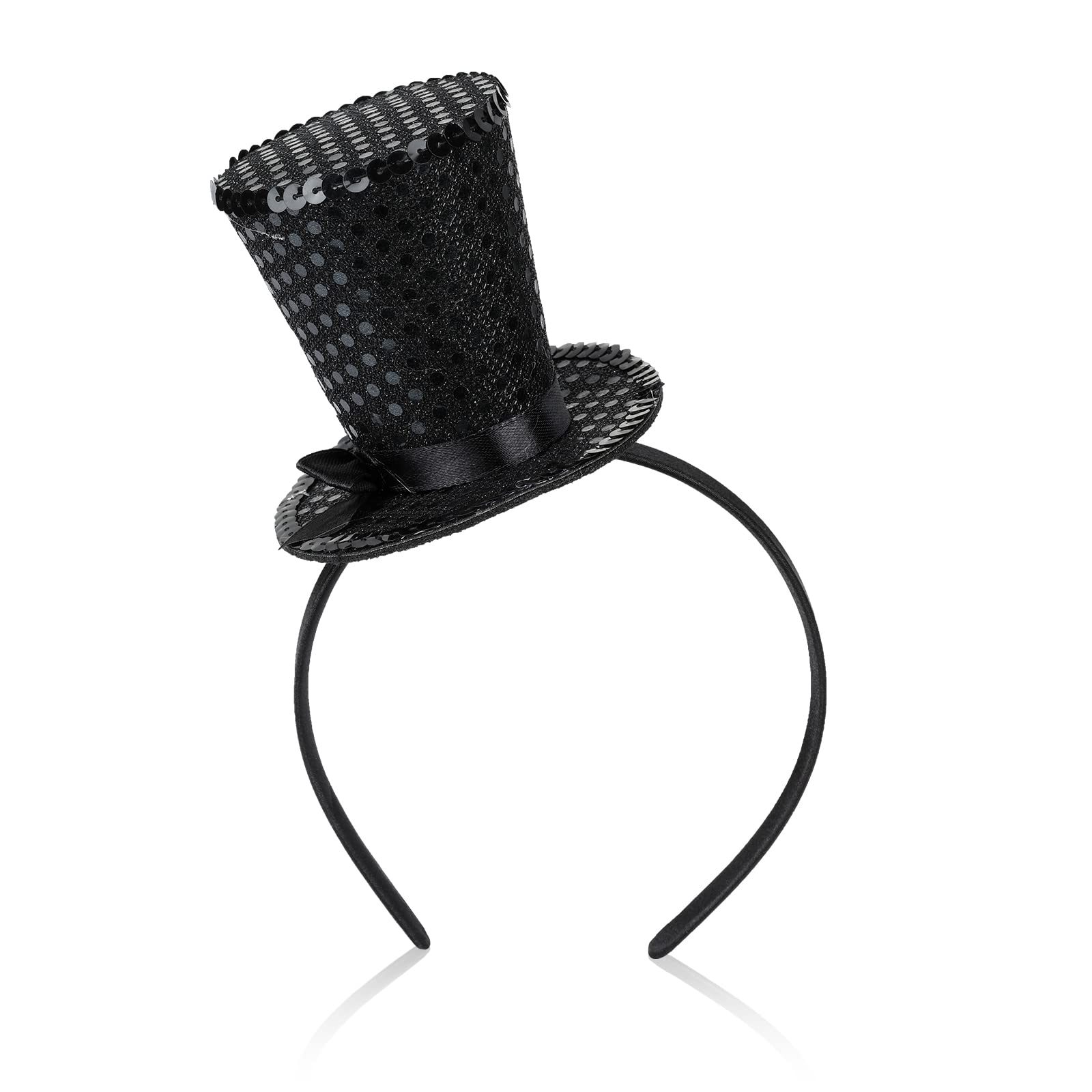 BEIMEIII Top hat fascinator Mini Top Hat Headband circus hat for Carnival, Theme Party, Prom
