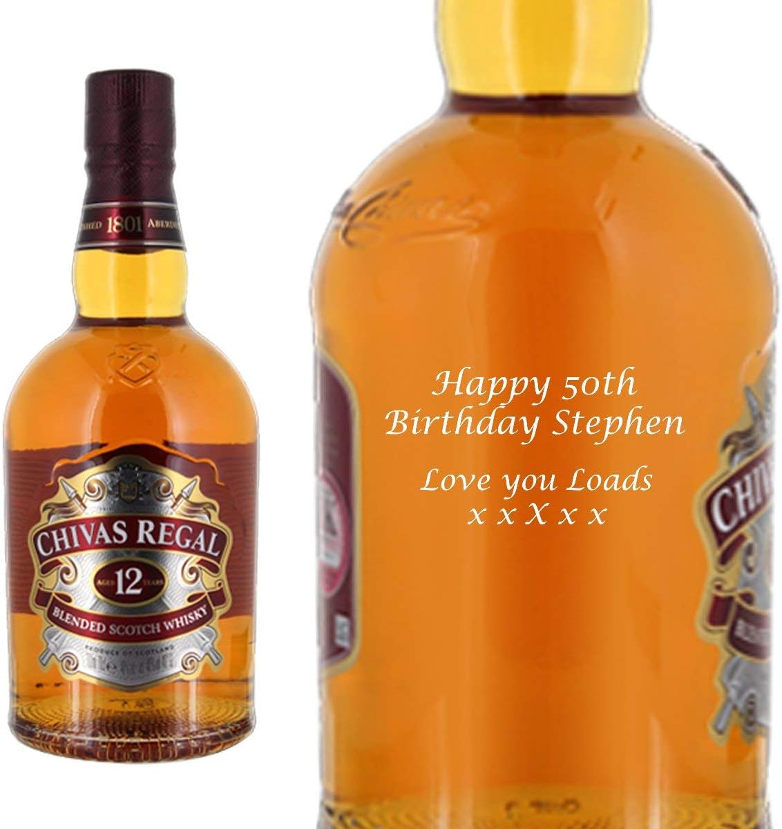 Personalised Chivas Regal 12 Year Old 70cl