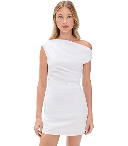 STAUD Women's Mini Vincent Dress, Navy, XS at Amazon Women's Clothing store