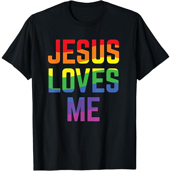Amazon.com: Gay Christian LGBT - Pride Cross God's Love T-Shirt