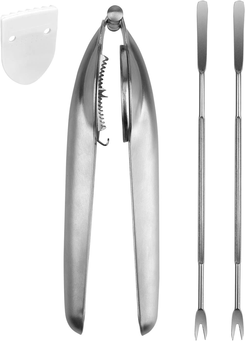 Anwenk Nutcracker Chestnut Clip Peeler Nut cracker Pecan Walnut Plier Opener 304 Stainless Steel Kitchen Tools with 3 Picks: Kitchen & Dining