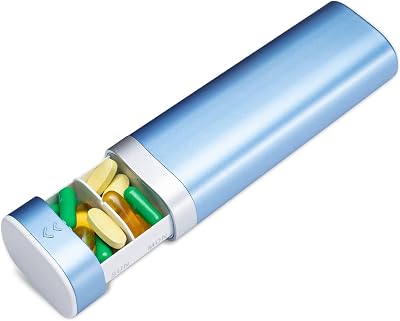 Betife 7 Day Pill Box Daily Organizer 1x Day Ergonomic 7 Compartments