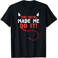 Amazon.com: Womens Der Devil let mich do it Funny Men, Women, Boys