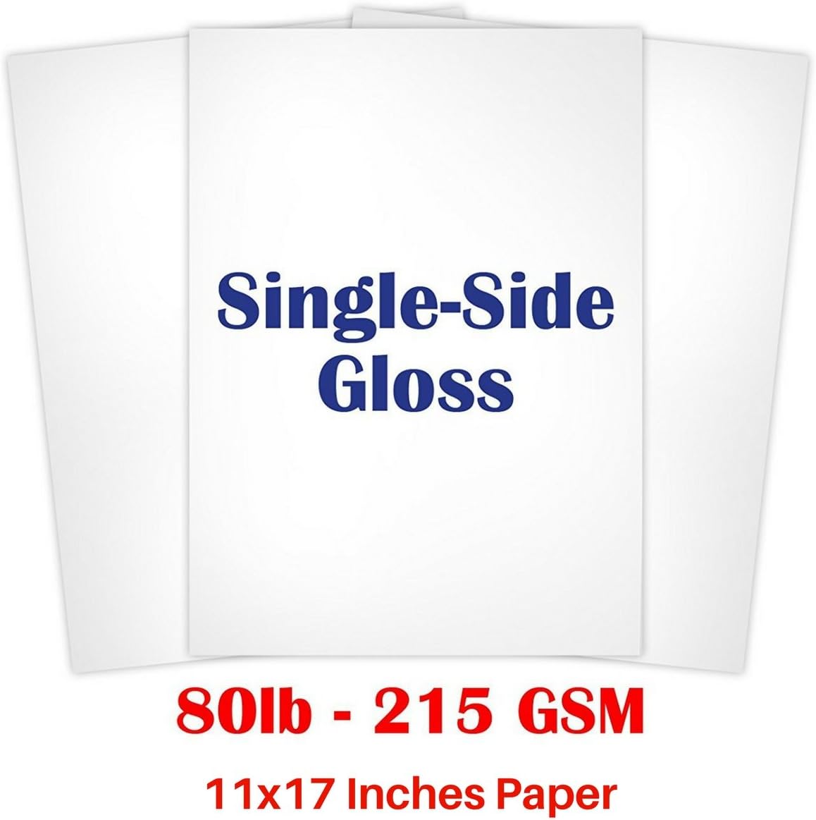 Amazon.com : 11" X 17" Inches Single Sided Heavyweight Glossy Cardstock ...