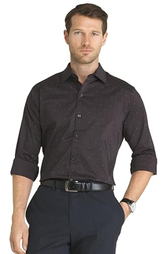 Van Heusen Men's Slim-Fit Flex Stretch Non-Iron Patterned Button