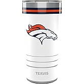 Tervis Traveler NFL Denver Broncos - Arctic Triple Insulated Tumbler Travel Cup Keeps Drinks Cold & Hot, 20oz, Stainless Steel