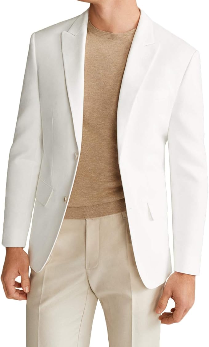 Amazon ジャケット メンズ 白 カジュアル テーラード ジャケットおおきいサイズ ビジネス おしゃれ 無地 コート ジャケット 通販