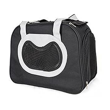 emily pets Sri Travel Soft-Sided Pet Carrier with Safety Features (Grey)
