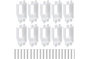 MEISO 10Pcs Electrical Power Outlet Box Extender Kit with 20Pcs Screws– Single Gang Box Extender - Single Receptacle Heavy Du