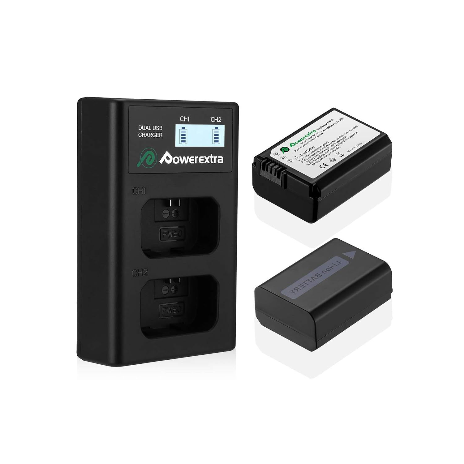 Powerextra 2 Pack Replacement Sony NPFW50 Battery and Amazon.in