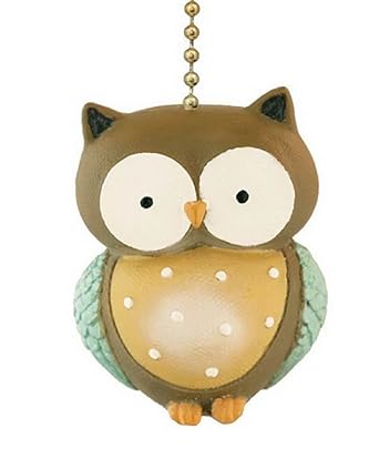 Clementine Designs Little Hoot Owl Ceiling Fan Pull Light Chain