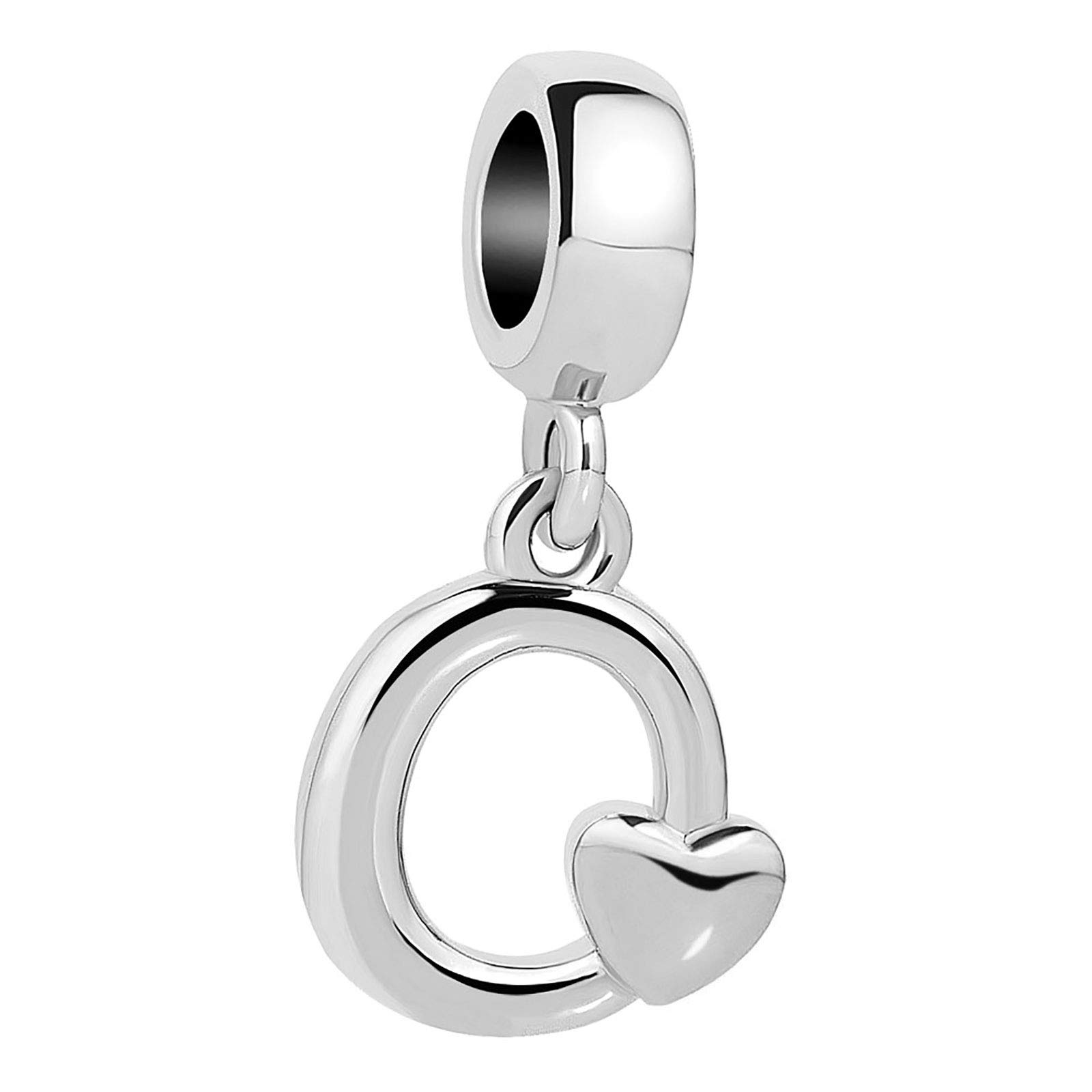 KunBead Jewelry Letter O Initial Charms Alphabet Retired Travel 21st 50th 60th 18th Birthday Bead Charms for Bracelet