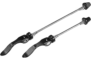 X AUTOHAUX 1 Pair Bike Bicycle Quick Release Axles Skewers Lever Front Rear Bike Axle Wheel Hub 113mm 173mm Black for MTB Mou
