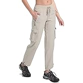 Women's Cargo Pants Lightweight Water Resistant Quick Dry Hiking Pants Travel Outdoor Work Joggers with 6 Pockets