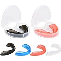 Nivofu 4 Pack Sports Mouth Guard,Tooth Protector,Mouthguards for Adults,Moldable Athletic Mouthguard,Professional Sports Mout