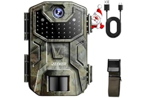 iZEEKER Trail Camera 2K HD 36MP, Trail Cameras with 940nm No Glow Infrared LEDs, No WiFi, Night Vision Motion Activated IP66 
