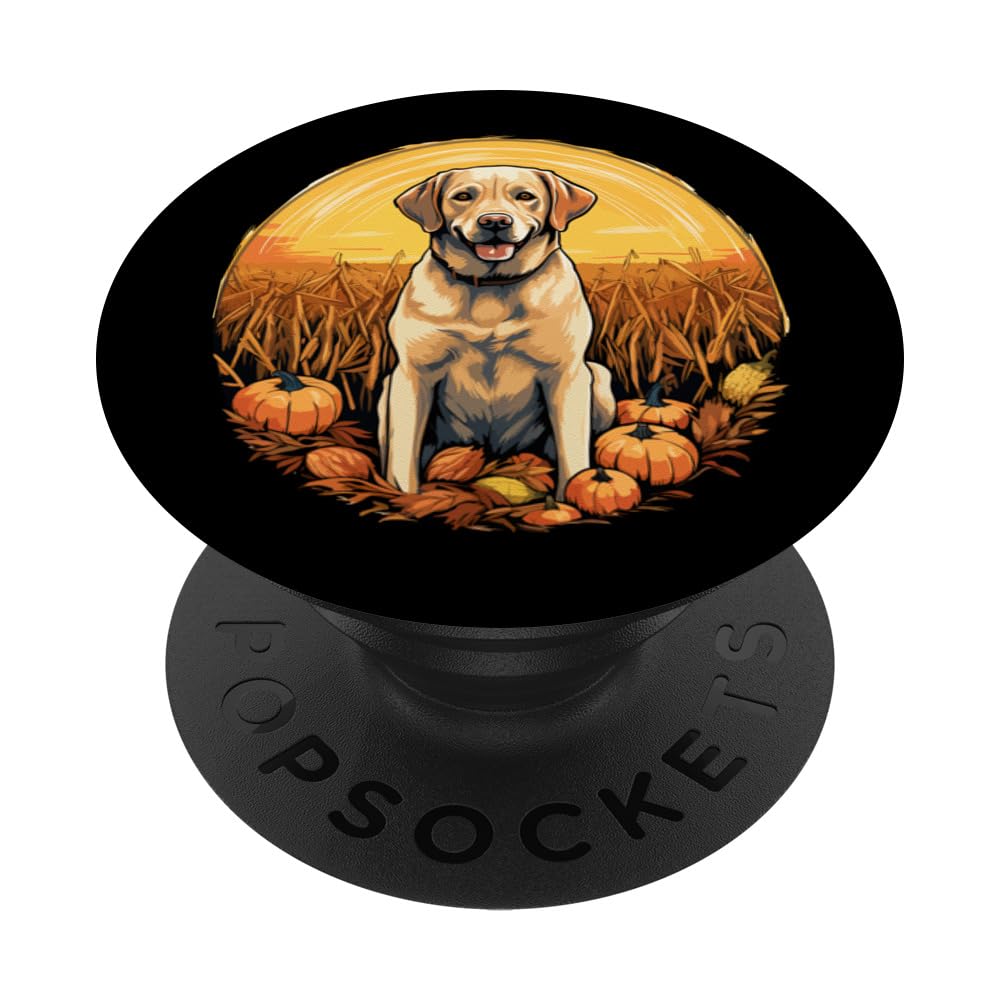 Yellow Lab Halloween Cute and Spooky Dog PopSockets Swappable PopGrip