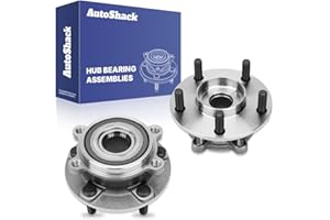 AutoShack Front Wheel Hub Bearing Assemblies with ABS Replacement for 2014-2019 Mazda 6 2013-2022 Mazda CX-5 2-PC