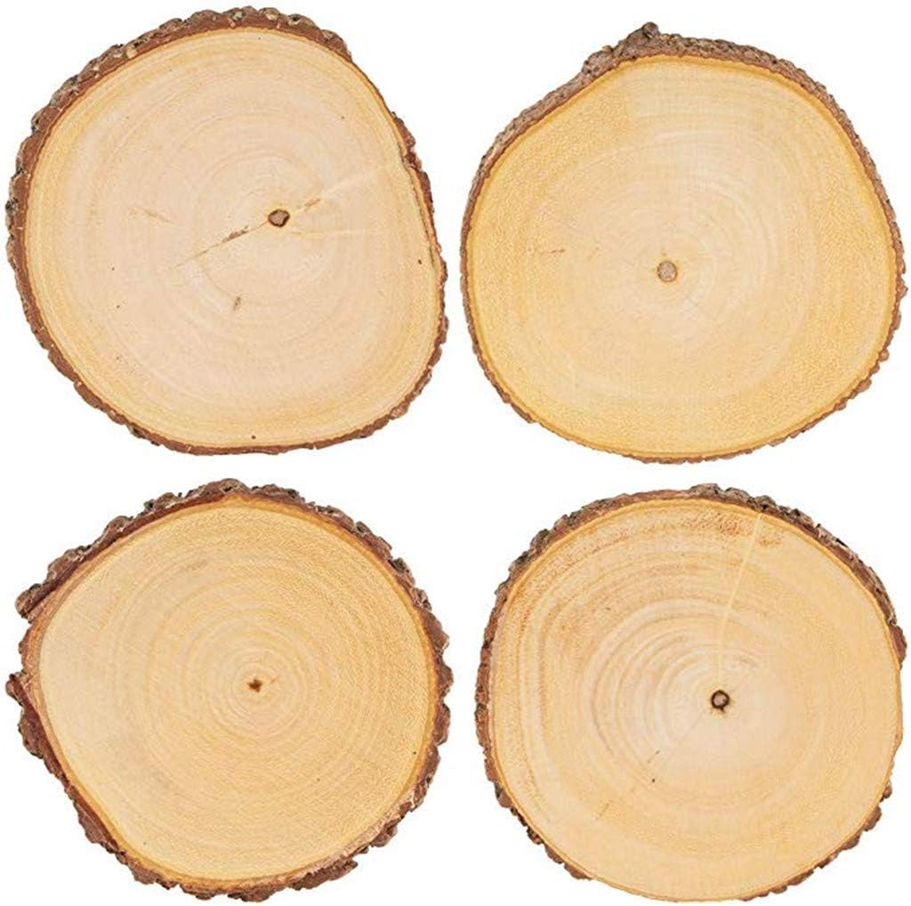 Wooden Coaster Natural Lover Wood table mat For Drinks Bulk Round Mat Set Rustic Tree mat Kitchen,Dining & Bar