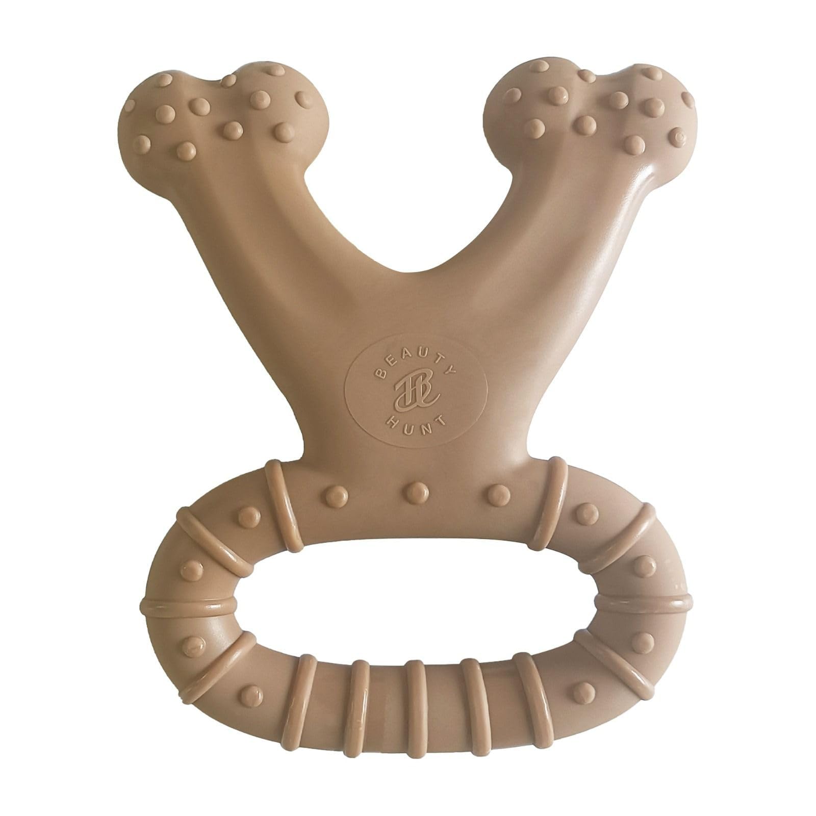 BeautyHunt Dog Chew Toys Bone for Aggressive Chewers, Long-Lasting Tough Boredom Breaker for Dogs Teething, Real Beef Flavour for up to 27kg (60lbs)