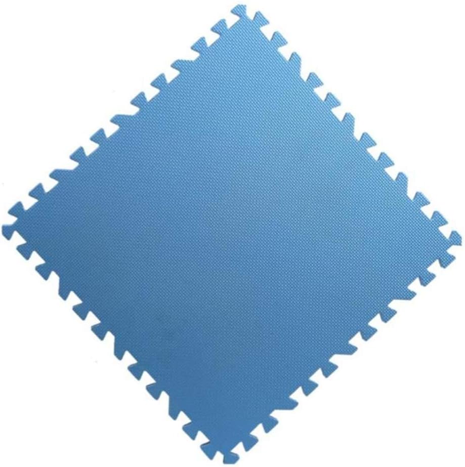 ZHAS Foam Locking Tiles Puzzle Mat Gym Home Gymnastics Yoga Carpet Anti-Fatigue Foam Mat for Outdoor Exercises, 8 Colors (Color: Blue, Size: 30x30x1cm-16pcs)