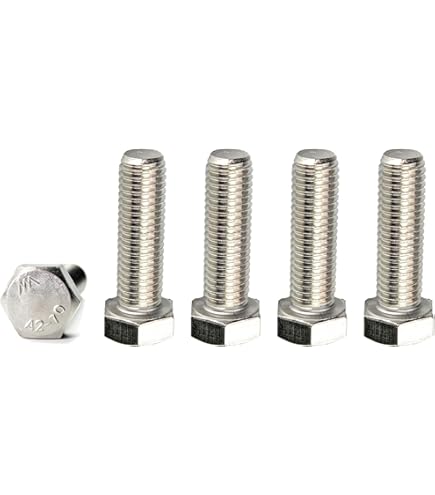 M5x30 Hex Head Cap Screws - A2-70 Stainless Steel Full Thread Bolts (25 Pack) | DIN933 Standard