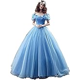 Datangep Women's Lace up Ball Gown Long Quinceanera Dress with Pleated Straps