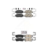 AmeriBRAKES Front Rear Ceramic Disc Brake Pads Kit