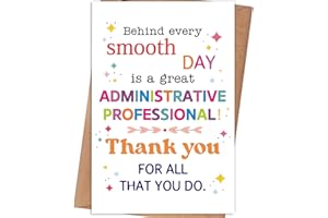 gerdiny Thank You Card & Gifts for Administrative Professional, Appreciation Gift & Cards for Administrative Professional, Ad