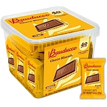 Bauducco Choco Biscuit Cookies &ndash; Crispy Chocolate-Covered Biscuits, Individually Wrapped for Snacking, Dessert, and Lunch Box