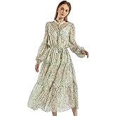 SIXDO Voile Flared Dress for Women, Casual Style and Elegant Statement for Seasonal Gatherings