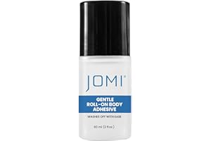 JOMI COMPRESSION Premium Roll On Body Glue for Skin 1 Pack of Liquid Fashion Tape, Butt Glue for Dancers, 2oz Body Glue for Clothes & Fashion, Sweat Resistant Skin Adhesive, Sock Glue, Wig Glue, Residue Free