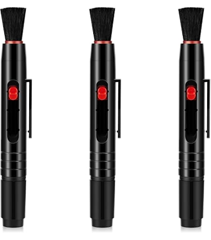 Pulitore Ad Aria 3 Pezzi Per Fotocamere, Computer E Piante - Soffietto Antistatico In Silicone Con Ugello Sigillato, Colori Nero, Blu E Rosso