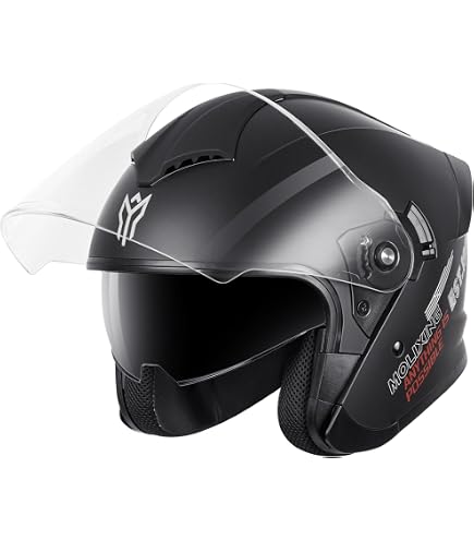 Motorcycle Bluetooth Helmet,Open Face 3/4 Half Motorbike Helmet,Retro Street Helmet with Built-in Dual Speaker,DOT Approved Adults Men Women Helmet for Cruiser Scooter Chopper Moped(A1,Small) : Sports & Outdoors