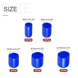uxcell 100pcs Round Rubber End Caps