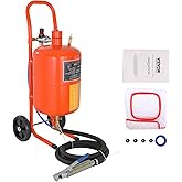VEVOR 5 Gallon Sand Blaster, 60-110 PSI High Pressure Sandblaster, Portable Abrasive Blasting Tank, Air Sand Blasting Kit with 4 Ceramic Nozzles and Oil-Water Separator for Paint, Stain, Rust Removal