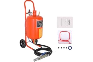 VEVOR 5 Gallon Sand Blaster, 60-110 PSI High Pressure Sandblaster, Portable Abrasive Blasting Tank, Air Sand Blasting Kit wit