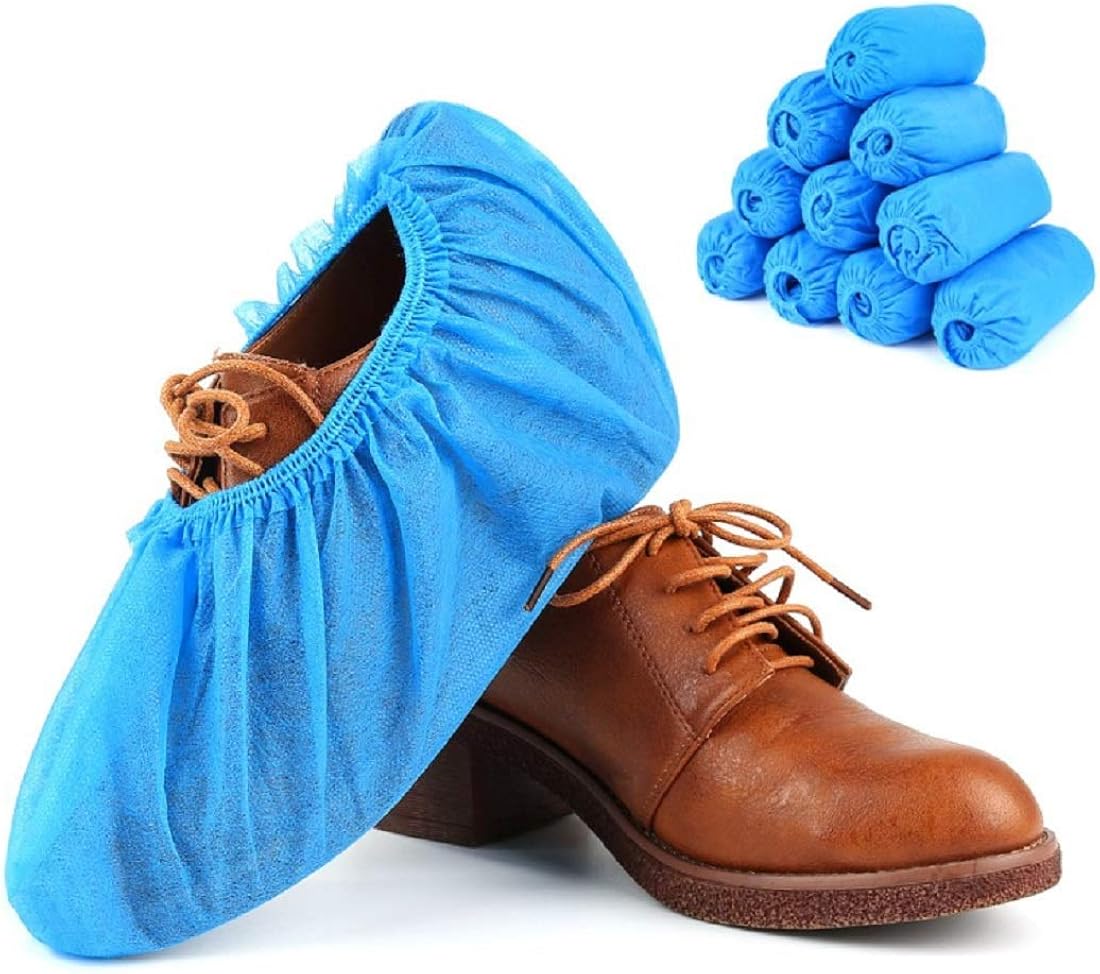 Kodenipr Club Non Woven Disposable Shoe Cover,Blue, (400 Pieces(200