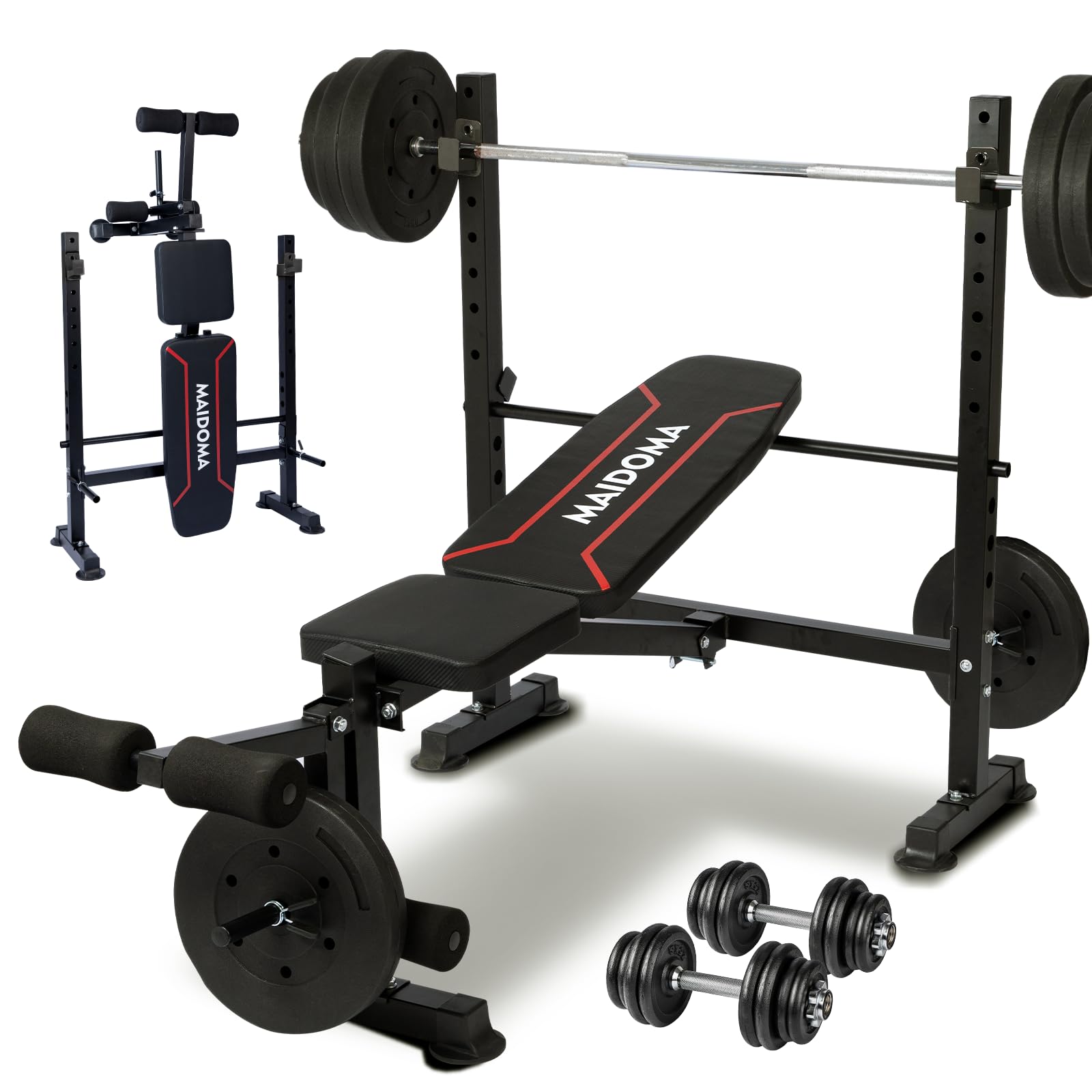 Standard Weight Bench Set with Leg Extension and