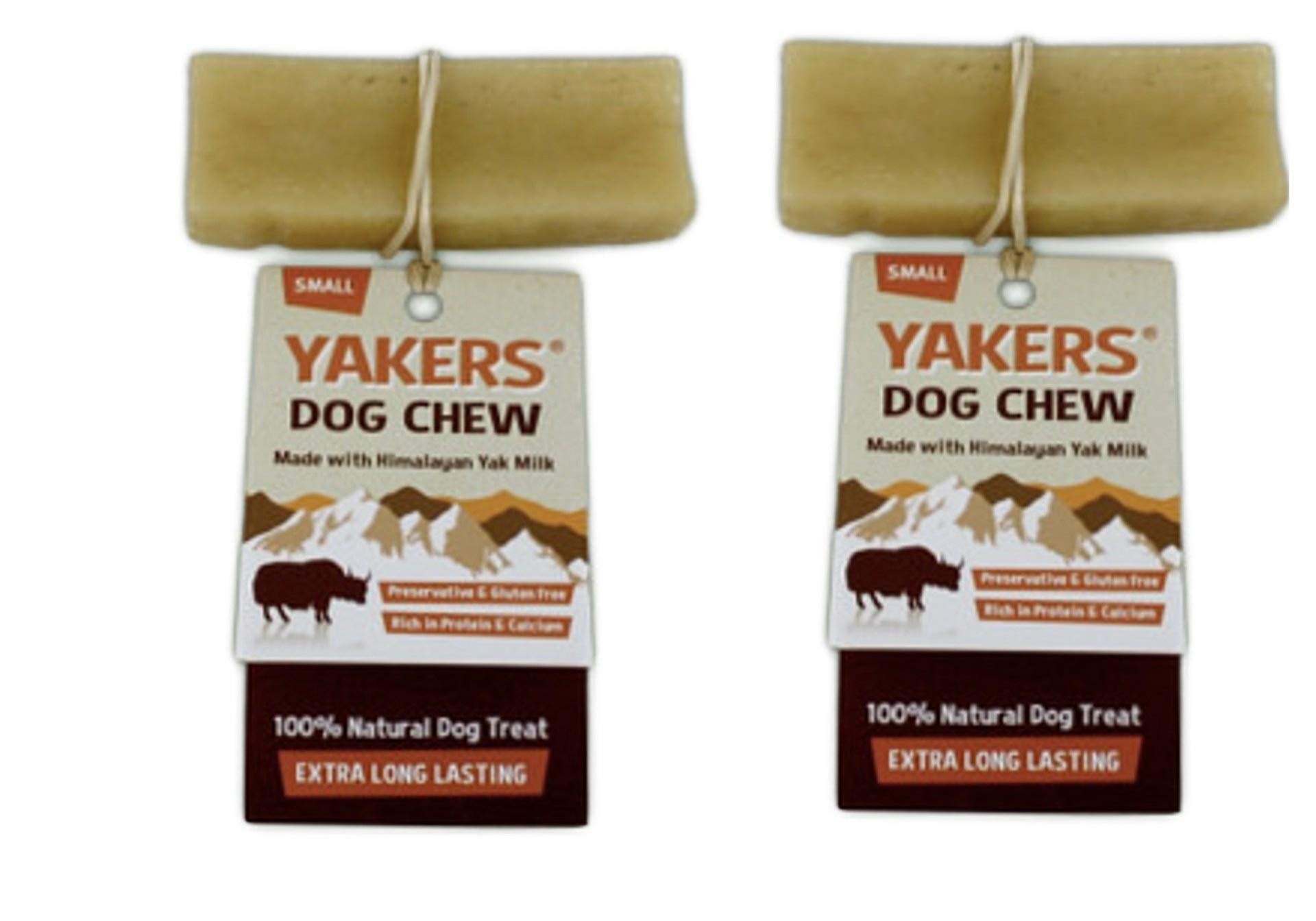 Yakers Dog Chew Small x 2 - Yak Milk Value Pack of 2 - Save!