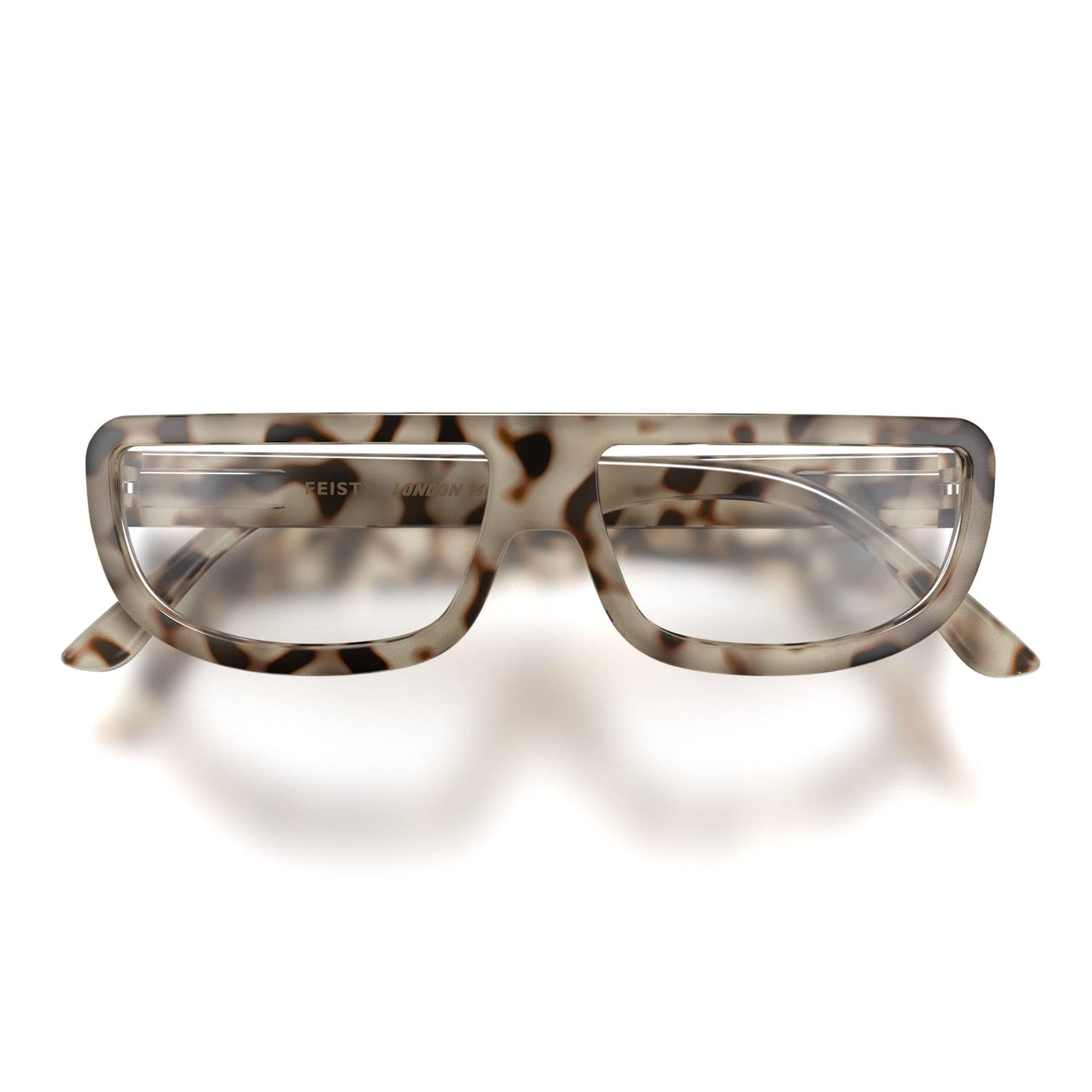 LONDON MOLE® Feisty reading glasses | Cool rectangular shaped readers | Men’s Women’s Unisex | Spring hinges