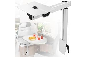 Virego RV Adjustable Table Leg, 360 Degree Rotation Aluminum Alloy Removable RV Table Leg, Height Adjustable RV Table Leg Bracket for Caravan Motorhome Yachts, Easy to Install