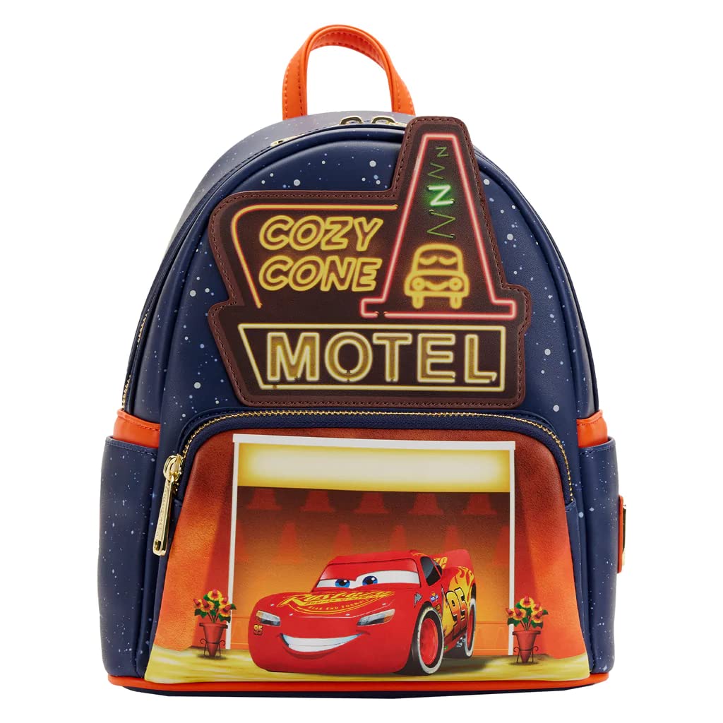 Photo 1 of Loungefly Disney Pixar Moments Cars Cozy Cone Womens Double Strap Shoulder Bag Purse