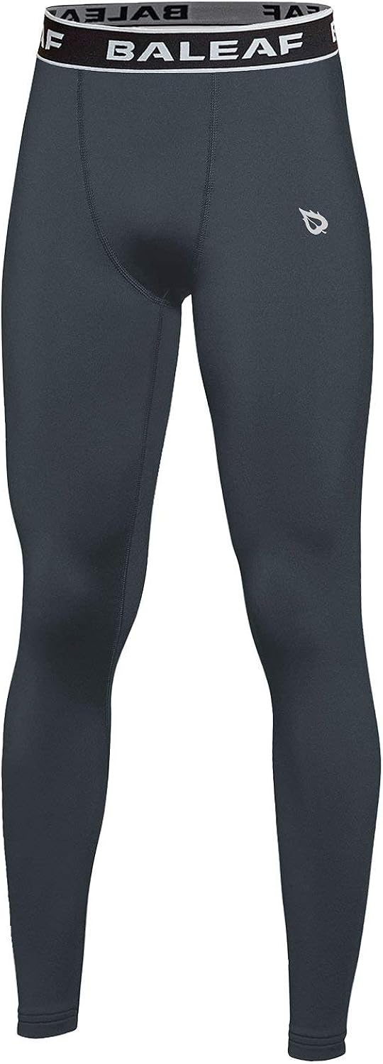 BALEAF Youth Boys'/Girls' Compression Pants Base Layer Yoga Leggings Sports Tights Running Workout Training: Clothing