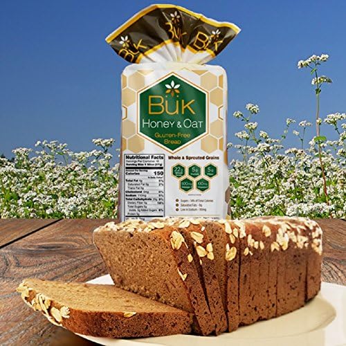 Honey &amp; Oat Gluten-Free Bread by Ojai Natural Foods (4 loaves, 32 oz each)