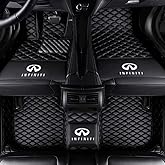 Worth-Mats fits Infiniti QX80/QX56 2011-2024(Non fit 2025)/ Nissan Armada Custom Floor Mats Largest Coverage First & 2nd Row Liner Set, The Best Infiniti QX80 Accessory Black with Black Stitching