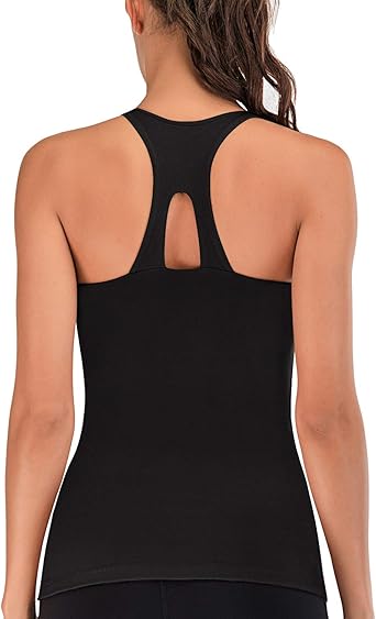 workout tops with built in bra